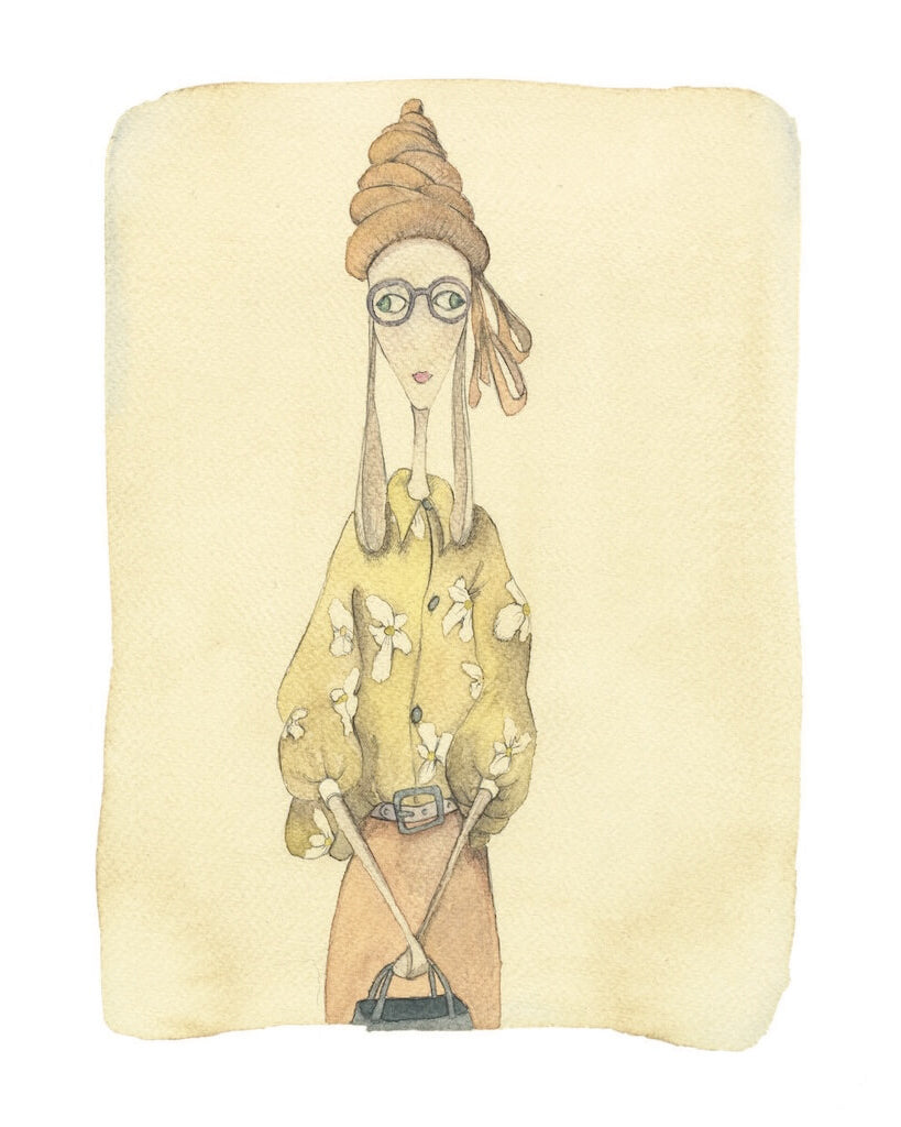 12 Modella con vestito giallo