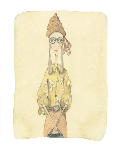 12 Modella con vestito giallo