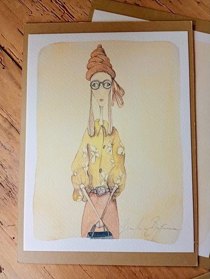 12 Modella con vestito giallo