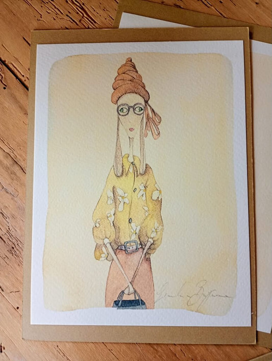 12 Modella con vestito giallo